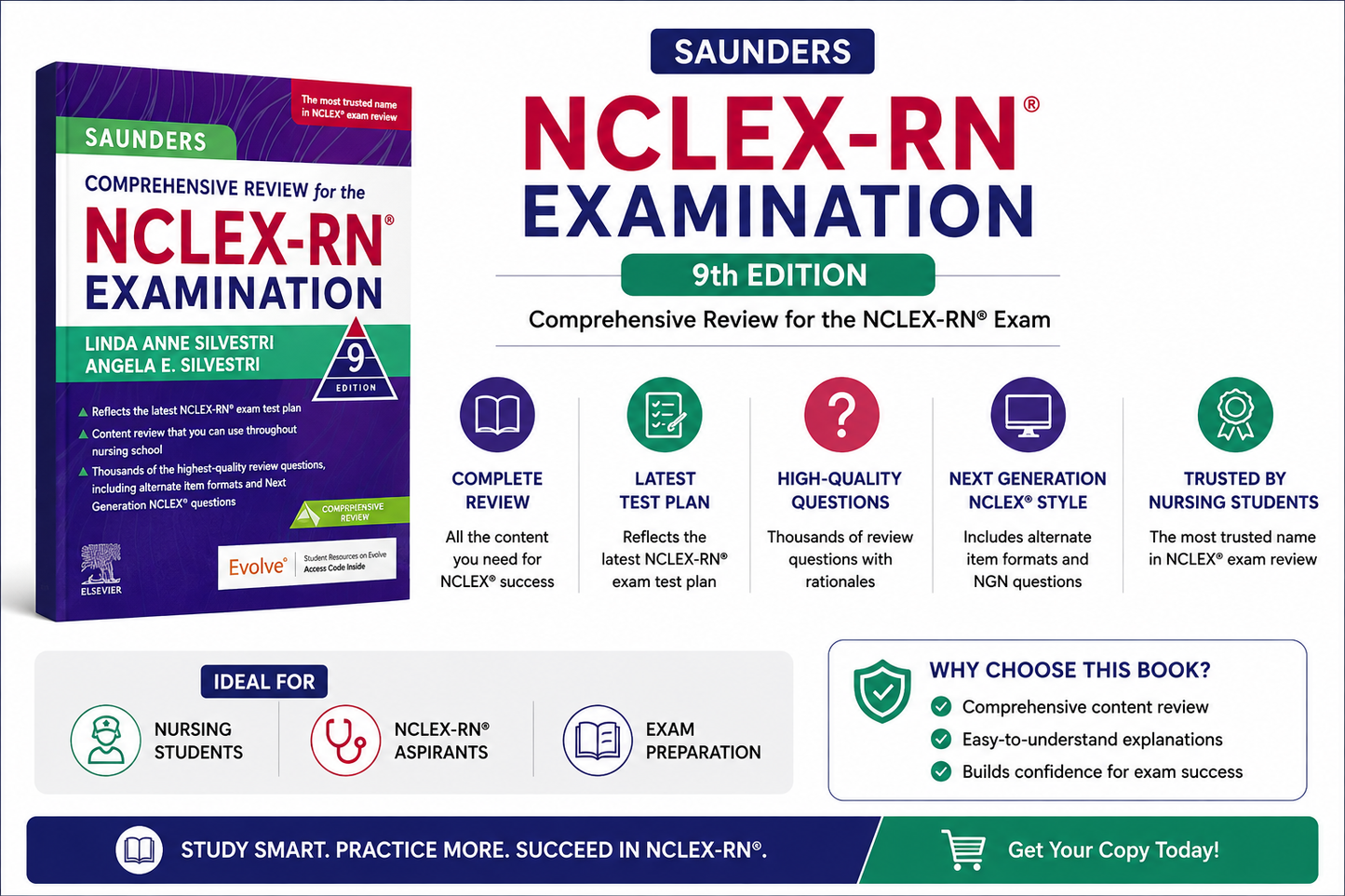 SAUNDERS COMPREHENSIVE REVIEW FOR THE NCLEX-RN® EXAMINATION – 9TH EDITION